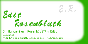 edit rosenbluth business card